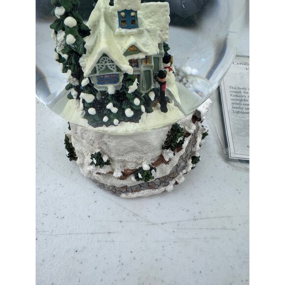 Thomas Kinkade Victorian Christmas Snowglobe With Certificate Of Authenticity - Picture 2 of 10